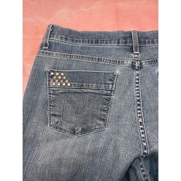 Levi's 512 Perfectly Slimming High Rise‎ Women’s Straight Leg Jeans - SZ 14 - Picture 8 of 10